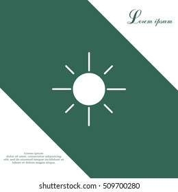 Vector sun icon