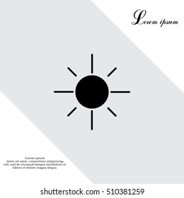 Vector sun icon
