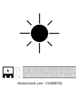 Vector sun icon