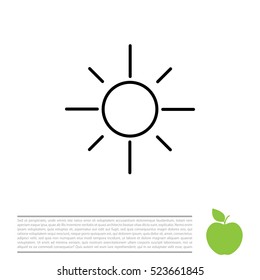 Vector sun icon