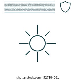 Vector sun icon