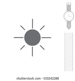 Vector sun icon