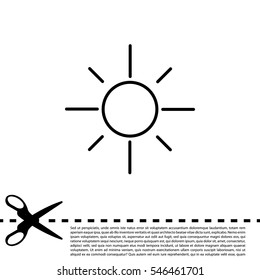 Vector sun icon