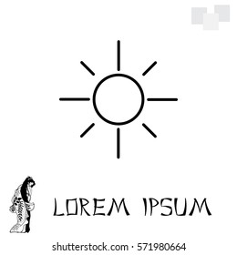 Vector sun icon