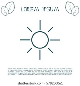 Vector sun icon