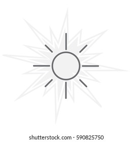 Vector sun icon