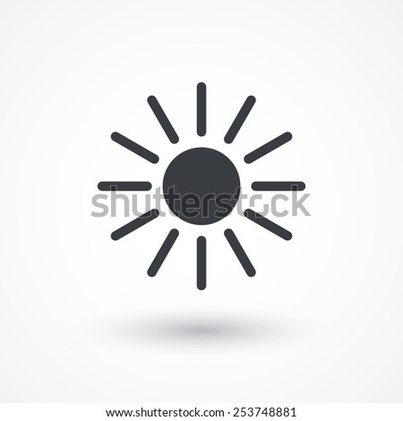 Vector sun icon