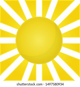 Vector sun icon element. Sun weather icon vector sun logo isolated sign symbol