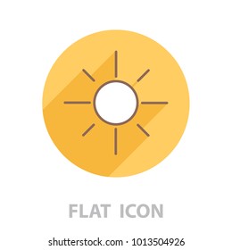 Vector sun icon. vector illustration