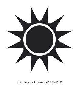 vector sun icon, simple sun icon, flat design best sun icon 