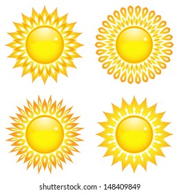 Vector Sun Icons / Sun Collection 