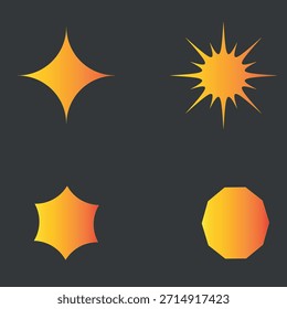 Vector Sun Icons Set Collection