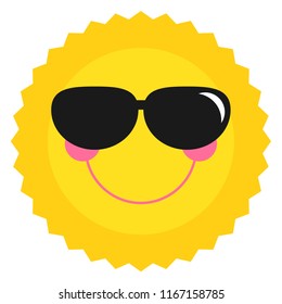 Vector Sun Illustration for Children's Room or Artwork
