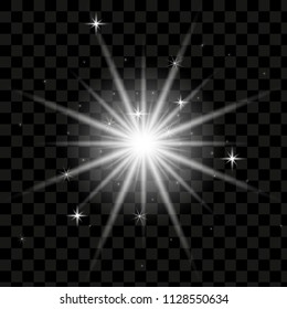 Vector sun light lens flare template illustration .Vector illustration 