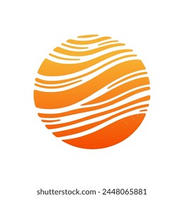 Vektorgrafik Sonne oder Planet . Symbol "Sonne". Vektorillustration.