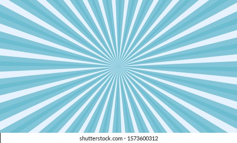 Vector sun rays background Coral Blue color