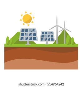 Vector sun solar energy icon