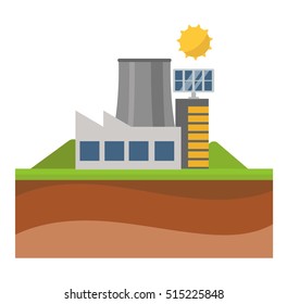 Vector sun solar energy icon