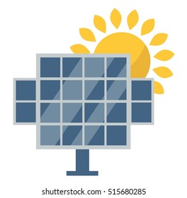 Vector sun solar energy icon