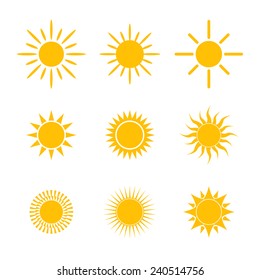 vector sun symbol