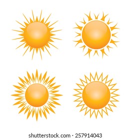Vector sun symbol 
