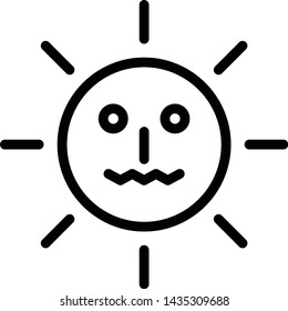 Vector sun is used for natural icons