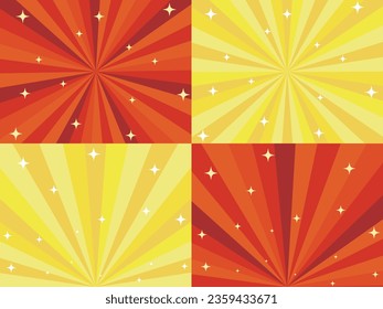  Vector Sunburst Background Material Set for Joyous Occasions