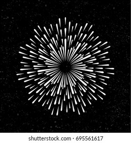 vector of  sunburst or explosion.Vector graphic illustration