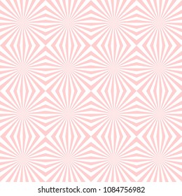Vector sunburst seamless pattern. Abstract pink seamless pattern on white background