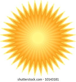 vector sunburst shape