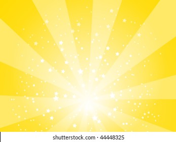 Vector Sunburst with Stars
