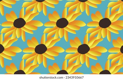 vector sunflower pattern background design 