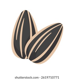 Vector Sunflower Seeds, a healthy high energy food grain