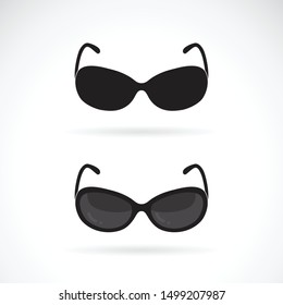 Vector of sunglasses design on white background. Sunglasses icon or logo. Easy editable layered vector illustration. 