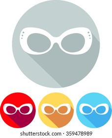 Vector Sunglasses Icon, flat style design