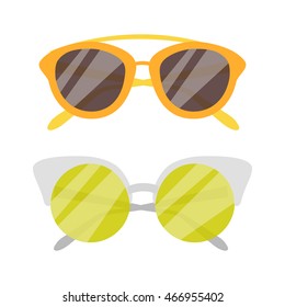 Vector Sunglasses icon set