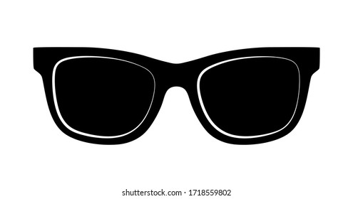 vector sunglasses isolated on white background