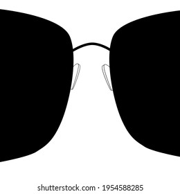 vector sunglasses on white background