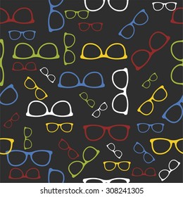 Vector sunglasses pattern