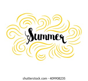 Vector sunlight background. Hello Summer vector illustration. 