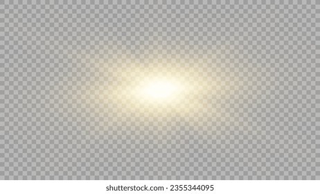 Image vectorielle effet de lumière de la lentille spéciale de la lumière solaire. Illustration vectorielle libre de droits de stock. PNG	