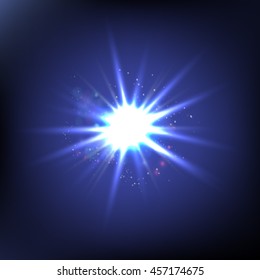 Vector sunlight special lens flare effect.