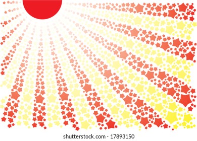 vector sunlight starburst background