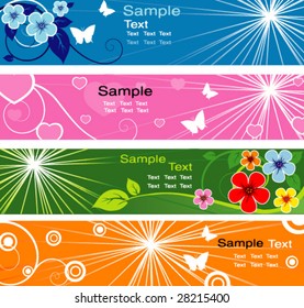 Vector sunny banner
