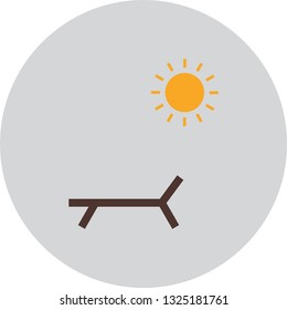  Vector Sunny Beach Icon
