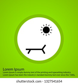 Vector Sunny Beach Icon
