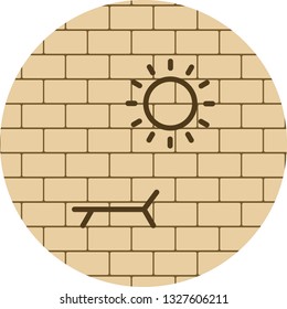  Vector Sunny Beach Icon