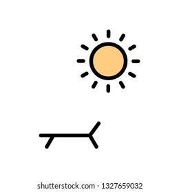  Vector Sunny Beach Icon