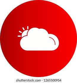 vector sunny icon