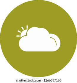 vector sunny icon 